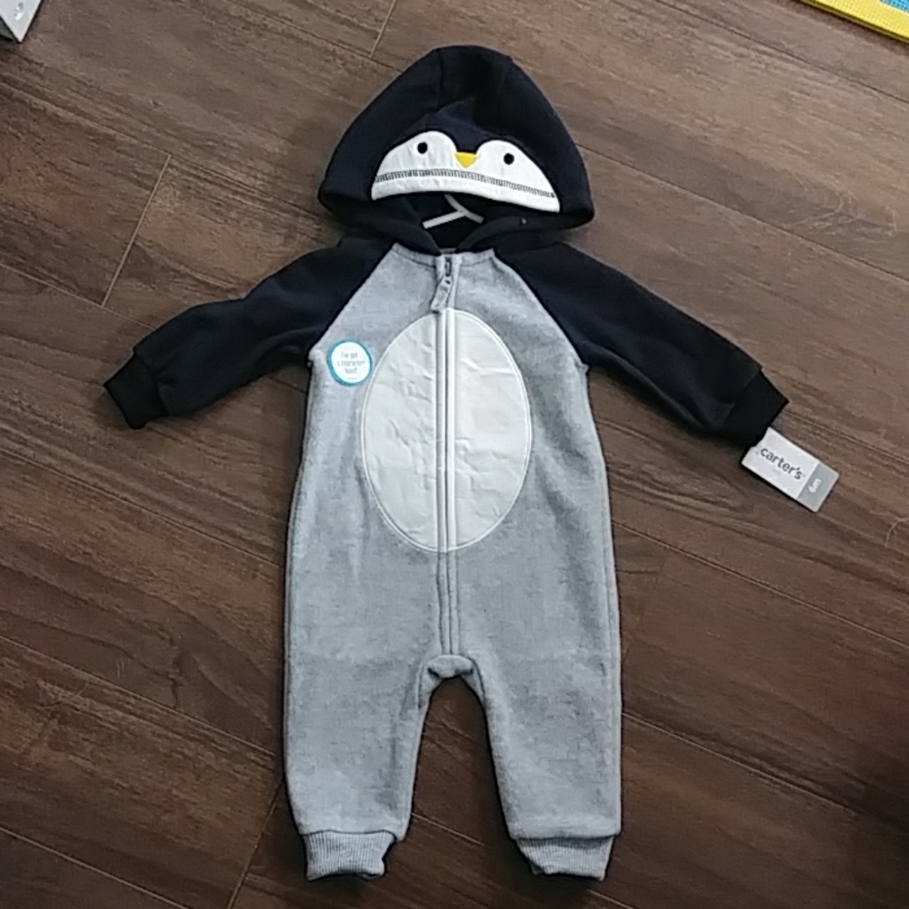 Penguin Fleece Jumpsuit
